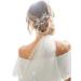 Unsutuo Crystal Bridal Headband - Silver Rhinestone Hair Vine with Pearls for Women and Girls - Buy Online on GoSupps.com