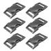 Bytiyar 6 pcs 1 inch(25mm) Zinc Alloy Metal Side Release Buckle Paracord Buckles for 25mm Straps Webbing Bracelet Backpack Belt Gun Black 6pcs_25mm Gun Black