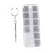 Yardwe screw set screws watching glasses fastening set glasses screw-nuts range repair tool set for watches glasses repair set mini stainless steel glass