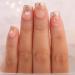 Glitter Pink Square Press on Nails - 24Pcs Short False Nails for Women, Girls - Aetorgc Rhinestone BlingBling Clip on Acrylic Nail Set - Buy Online on GoSupps.com