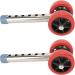 Universal Stainless Steel Heavy Duty Walker Wheels Replacement Kit - 6 Levels Height Adjustment - Buy Online on GoSupps.com