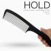 Professional Carbon Fiber Large Tooth Detangling Comb for Cutting & Styling - Barber Essentials for Men & Women - Travel Hair Comb (Pack of 1) - Buy Online on GoSupps.com