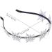 Frcolor Christmas Snowflake Headband Hair Bands Adorable Cute Glitter Snowflake Hair Hoops Xmas Party Favors Supplies for Kids Girls (Silver) - Buy Online on GoSupps.com