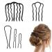 5 Piece Hair Comb Slides Hair Accessories for Women Hair Combs Hair Fork Clip Teeth Hair Pin Stick for Updo Bun U Shape Hair Combs for Women's Decorative Hairstyles