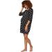 HAPPY MAMA Maternity Nursing Hospital Gown 1078 Black With Dots - Size 10-12 - Buy Online on GoSupps.com