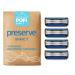 Preserve POPi Shave 5 Replacement Cartridges for Preserve POPi Shave 5 Razor, 4 Count Replacement POPi Shave 5 Cartridges 4ct