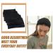 Carede Wide Headbands for Women - 6 Pack Black Turban Headbands for Yoga Workout and Sports - Buy Online on GoSupps.com