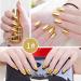 Ingzy Matte Metallic Nail Polish - Unpeelable DIY Varnish Manicure Tool, 18ml (Pearl Gold) - Buy Online on GoSupps.com