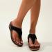 XTZYGLFD Women's Flip-Flops - Comfort Foot Vault Support Summer Wedge Sandals Rhinestone Platform Shoes Black 6 UK - Ideal for Walking - Buy Online on GoSupps.com