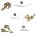Operitacx 15 Pcs Diy Alloy Accessories Bond Bracelets for Couples Animal Charm Seahorse Head Design Pendants - Buy Online on GoSupps.com