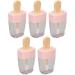 vepoty Lip Gloss Tubes 5pcs Ice Shape Lip Balm Containers Refillable Diy Cosmetic Lipstick Samples Dispenser Bottle - Buy Online on GoSupps.com