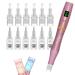 PIPM Microneedling Derma Pen Kit Professional with 12Pcs Needles Cartridges for Face Skin Hair Microneedle Dermapen Machine A690