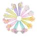 12 pieces of hair clips mermaid butterfly hair accessories hair ripe girls glitter cute hair clips for girls birthday rainbow flowers hair accessory for children mermaids
