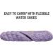 NORTIV 8 Women's Quick Dry Water Shoes | Aqua Beach Pool Swim Shoes - Dark Blue/Purple - Buy Online on GoSupps.com