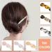 10 Piece Leopard Pattern Acetate Hair Sticks - Vintage Retro Hairpins & DIY Hair Styling Accessories for Women & Girls - Buy Online on GoSupps.com