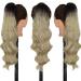 Pference Ombre Blonde Long Ponytail Hair Extensions for Women - 60cm Synthetic Afro Braid - Buy Online on GoSupps.com