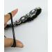 Yueton Handmade Crystal Rhinestone Beads Headband Set - Navy Blue + Gold | Women's Elastic Hair Accessories (Pack of 2) - Buy Online on GoSupps.com