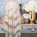 BGHJUE 26 Platinum Blonde Lace Front Wig - Synthetic Heat Resistant Wig with Baby Hair for Women Perfect Glueless Style - Buy Online on GoSupps.com