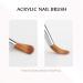 Acrylic Brush #20 Sable Kolinsky - Nail Art & Manicure Tool | Zobelhaar Wood Gel Brush for Acrylic Nails - Buy Online on GoSupps.com