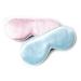 2-Pack Kids Cotton Filled Natural Sleep Eye Mask with Adjustable Strap for Children Boys and Girls Light Blocking Sleeping Aids for Travel and Night fit for Age 3 to 17 Years (Blue+Pink)