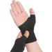 YUNYILAN 2pcs Thumb Compression Arthritis Gloves Wrist Support Brace Elastic Glove with Gel Thumb Injury Pads for Arthritis Joint Pain Tendonitis Sprains (Black)