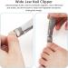Nail Clippers - Wide Jaw Opening Toenail Clippers for Thick Nails Sharp Curved Blade Large Fingernail Clippers Heavy Duty Nail Cutter Trimmer for Men Seniors with Nail File Storage Bag & Box(Silver) - Buy Online on GoSupps.com