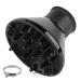 Segbeauty Blow Dryer Diffuser, Professional Hair Dryer Diffuser Attachment for Long Natural Wavy Curly Hair, Styling Frizz-free Fast Drying Diffuser with 1.58-2.16 inches Large Nozzle - Black Large-1.58-2.16in/4-5.5cm-Black