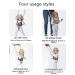Adjustable Handheld Baby Walking Harness - Safety Helper for Boys and Girls 7-24 Months - Light Grey-Dog Design - Buy Online on GoSupps.com