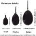 Shop Cozhotek Rosenquarz Yoni Eggs Set - 3 Sizes for Women's Health & Recovery | Cone Exercise with German Instructions - #3 Black Obsidian - Buy Online on GoSupps.com