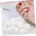 FRCOLOR 3pcs Cotton Balls for Nail Gel & Makeup Organic Makeup Remover & Wipes | Best Manicure Tools for Nails - Buy Online on GoSupps.com