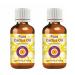 Deve herbes Pure Cactus Oil (Opuntia ficus-indica) Cold Pressed Pack of Two 100mlx2 (6.76 oz) 3.38 Fl Oz (Pack of 2)