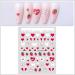 DIY Manicure Love Heart Flowers Nail Art Nail Stickers Pink Bow-knot Nail Decals Strawberry(2) - Buy Online on GoSupps.com