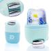 EDSONWADE Ice Roller for Face and Eyes - Natural Skin Tightening and Depuffing Tool with Silicone Molder - Enhance Elasticity Reduce Eye Bags and Add a Healthy Glow - Cryotherapy Beauty Treatment for Neck and Face Blue