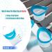Silicone Eye Wash Cup Kit - Effective Eye Cleaner for Eyelid Care and Relief from Dryness and Strain - Includes 2 Cups and Storage Container - Blue - Buy Online on GoSupps.com