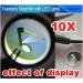 ZHYH Lighted Folding Eyebrow Magnifier with Tweezers - Portable 10x Magnification, LED Light, 6x2.5cm Design - Buy Online on GoSupps.com