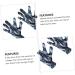 Healeved 2 Pairs Hand Mask Hand Care Gloves Hand Spa Gloves Nourishing Hand Cream Enhancing Gloves Gauntlet Sleeping Moisturizing Gloves Hand Care Mask Gel Dry Hands Aluminum Platinum Paper - Buy Online on GoSupps.com