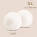 Wool Dryer Balls Organic XL 4 Pack - 100% New Zealand Wool, Chemical Free, Handmade Reusable Balls for Eco-Friendly Laundry - Reduce Wrinkles and Naturally Soften Fabric (White) - Buy Online on GoSupps.com