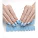 TrueShei 20PC UV Gel Strips - Light Blue Self-Adhesive Nail Film & Stickers | Gellack Wraps for Gorgeous Nails - Buy Online on GoSupps.com