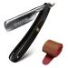 Straight Razor Wooden Straight Edge Razor for Man Stainless Steel Manual Razor Kit Wood Shaving Razor Vintage Straight Razor for Man Barber Hairdressing Razor #01