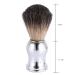 Premium Badger Hair Shaving Brush - Natural Skin-Friendly Brush with Silver Plastic Handle for Perfect Shave | Buy Internationally - Buy Online on GoSupps.com