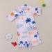 PythJooh Baby Boy Shark Print Rash Guard Swimsuit | Zipper One Piece Beach Swimwear for Boys 0-5 Years | Beige Swimming Outfit - Buy Online on GoSupps.com