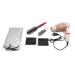 Ruilogod Universal Mini Foldable Hair Dryer Quick Drying Cap Wash Bag Combing Tool Kit