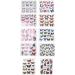 Colorful Butterfly Nail Art Stickers Self-Adhesive Tips DIY Nail Art Design Stencil Fingernail Decorations DIY Nail Art Accessories for Home Nail Salon - Buy Online on GoSupps.com
