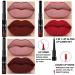 Dark Brown Red Matte Lip Liner and Liquid Lipstick Set for Women | Long Lasting Waterproof Lipstick Packs for Dark Skin | 24 Hour Stay on Lipstick | Matte Lip Stain Lipgloss Sets | 3Pcs by evpct DNM - Buy Online on GoSupps.com