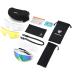KOOTU Polarized Cycling Sunglasses | 3 Lenses UV Protection Sports Glasses for Men Women | Ideal for Cycling, Fishing, Hiking, Running - White - Buy Online on GoSupps.com