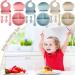Set of 6 Baby Feeding Set Silicone Baby Tableware Set Food Grade Infant Dinnerware Set BPA Free Baby Led Weaning Supplies Non-Slip Self Feeding Utensils with Silicone Suction Bowls&Adjustable Bib&Divided Plates&Fork&Soft Spoon&Soup Spoon for Toddlers Infa - Buy Online on GoSupps.com