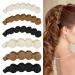 Hapdoo 6PCS Bow Oval Banana Clips Hair  Banana Hair Clips for Medium Hair  Matte Strong Hold Ponytail Bun Holder  Hair Jaw Clips Barrettes Styling Accessories for Women Girls Bow and Oval