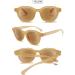 Vevesmundo Women s Retro Round Sunglasses - Blue Light Filter Reading Glasses with 1.0x Visual Strength & UV Protection - Yellow Sunny Glasses for Eye Health - Buy Online on GoSupps.com