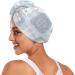 Pink White Rabbit Hair Towel 2 Pack - Super Absorbent Quick-Dry Hair Turbans for Women & Girls - Buy Online on GoSupps.com