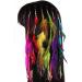 hair clips Women Headpiece Girl Headdress Ladies Headdress Set of 6 Handmade Boho Hippie Hair Extensions with Feather Clip Comb Hairpin Headdress DIY Accessories One color